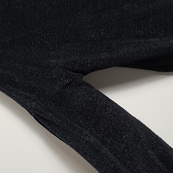 SANCTUARY Plush Teddy Mock Neck Black Sweater Size Large - Picture 7 of 16